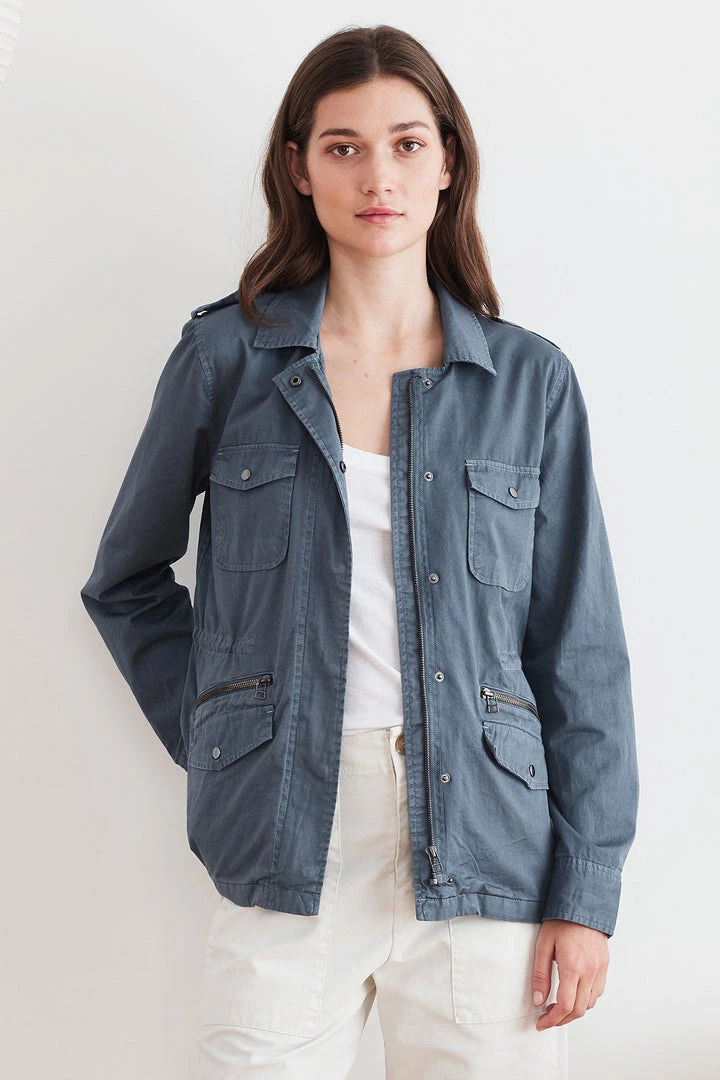 Velvet By Graham & Spencer RUBY LIGHT-WEIGHT ARMY JACKET Womens 6 Velvet By Graham & Spencer RUBY LIGHT-WEIGHT ARMY JACKET Womens