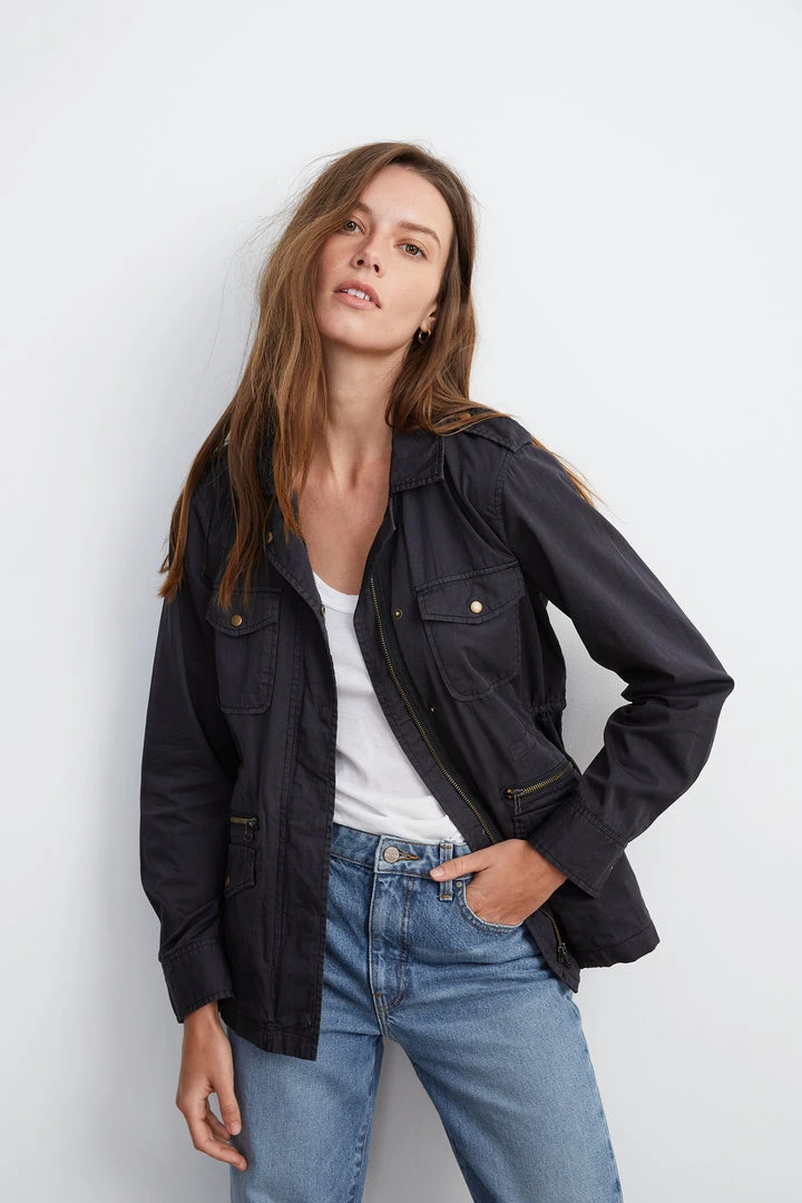 Velvet By Graham & Spencer RUBY LIGHT-WEIGHT ARMY JACKET 16 Velvet By Graham & Spencer RUBY LIGHT-WEIGHT ARMY JACKET