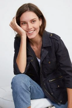 Velvet By Graham & Spencer RUBY LIGHT-WEIGHT ARMY JACKET 30 Velvet By Graham & Spencer RUBY LIGHT-WEIGHT ARMY JACKET