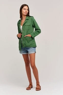 Velvet By Graham & Spencer RUBY LIGHT-WEIGHT ARMY JACKET Womens 48 Velvet By Graham & Spencer RUBY LIGHT-WEIGHT ARMY JACKET Womens
