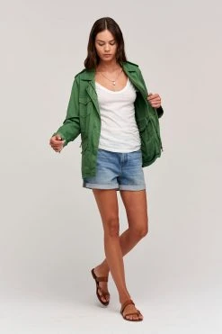 Velvet By Graham & Spencer RUBY LIGHT-WEIGHT ARMY JACKET Womens 49 Velvet By Graham & Spencer RUBY LIGHT-WEIGHT ARMY JACKET Womens