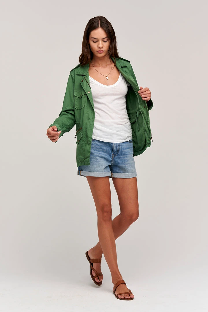 Velvet By Graham & Spencer RUBY LIGHT-WEIGHT ARMY JACKET Womens 17 Velvet By Graham & Spencer RUBY LIGHT-WEIGHT ARMY JACKET Womens