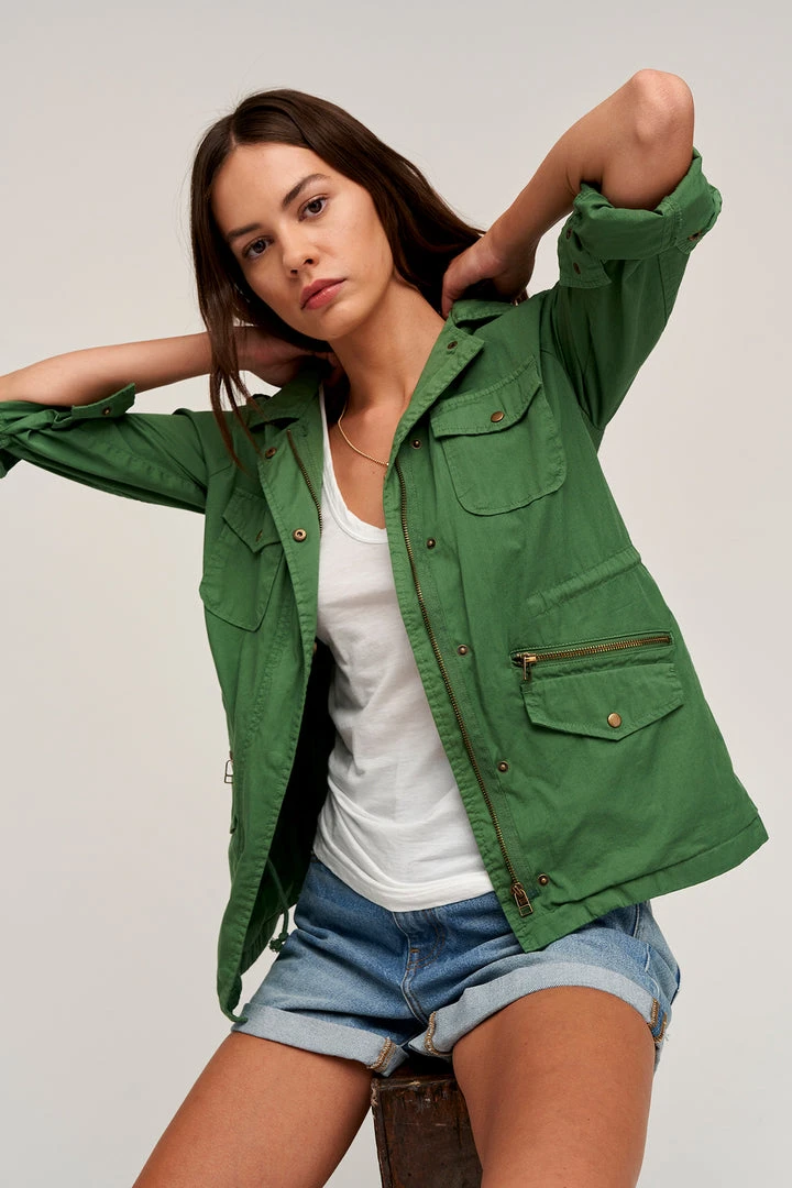 Velvet By Graham & Spencer RUBY LIGHT-WEIGHT ARMY JACKET Womens 14 Velvet By Graham & Spencer RUBY LIGHT-WEIGHT ARMY JACKET Womens