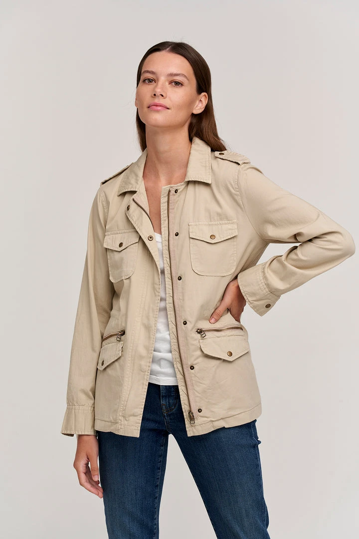 Velvet By Graham & Spencer RUBY LIGHT-WEIGHT ARMY JACKET Womens 9 Velvet By Graham & Spencer RUBY LIGHT-WEIGHT ARMY JACKET Womens