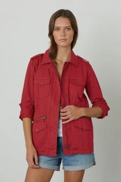 Velvet By Graham & Spencer RUBY LIGHT-WEIGHT ARMY JACKET 26 Velvet By Graham & Spencer RUBY LIGHT-WEIGHT ARMY JACKET