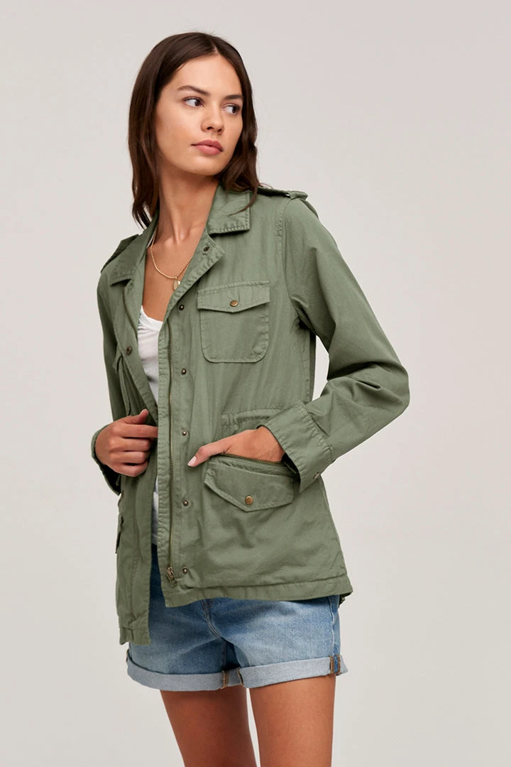 Velvet By Graham & Spencer RUBY LIGHT-WEIGHT ARMY JACKET Womens 5 Velvet By Graham & Spencer RUBY LIGHT-WEIGHT ARMY JACKET Womens
