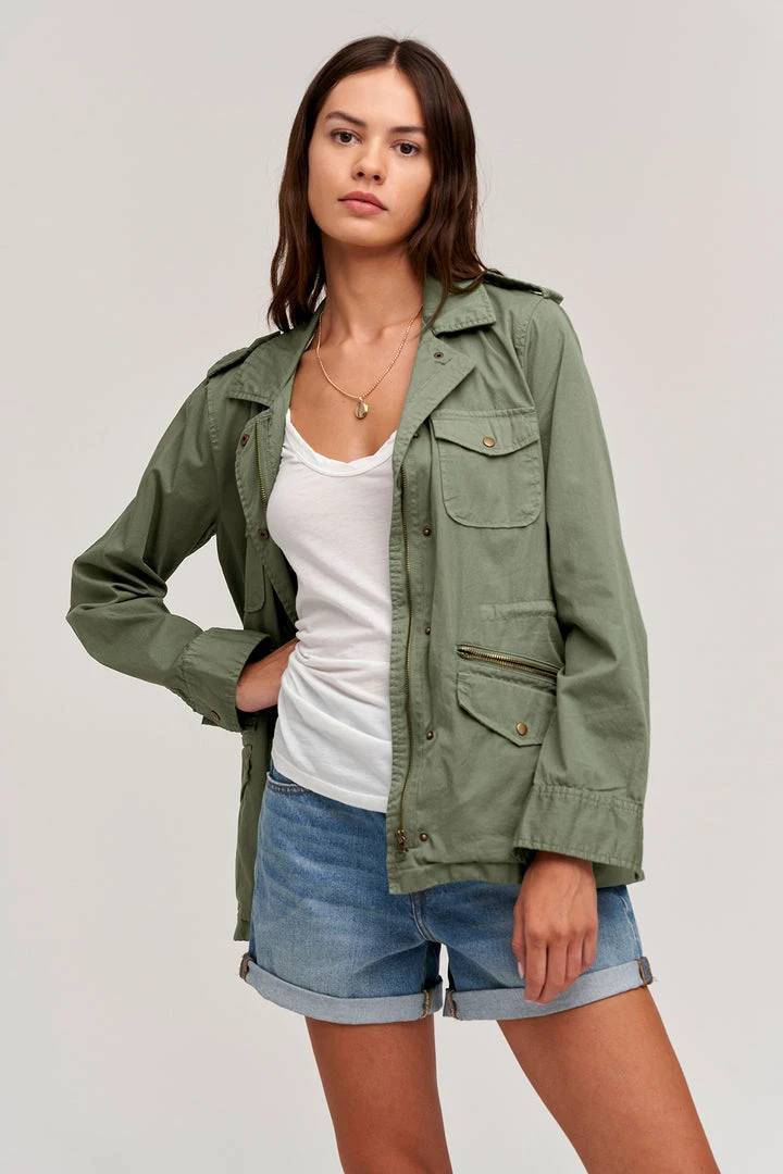 Velvet By Graham & Spencer RUBY LIGHT-WEIGHT ARMY JACKET Womens 3 Velvet By Graham & Spencer RUBY LIGHT-WEIGHT ARMY JACKET Womens