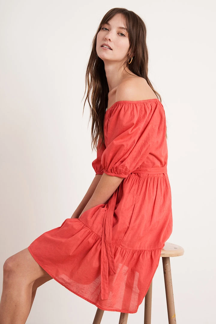 Velvet By Graham & Spencer Womens RENELLE PUFF SLEEVE DRESS 9 Velvet By Graham & Spencer Womens RENELLE PUFF SLEEVE DRESS