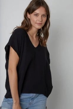 Velvet By Graham & Spencer ELSA COTTON GAUZE TOP Womens 16 Velvet By Graham & Spencer ELSA COTTON GAUZE TOP Womens