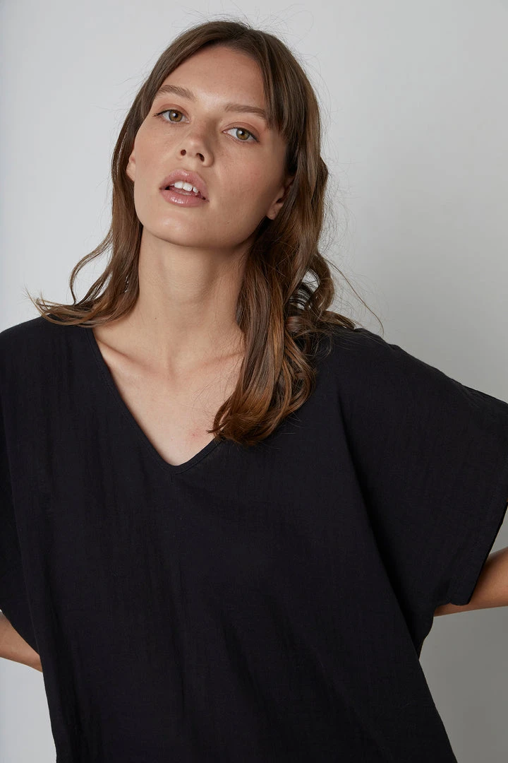 Velvet By Graham & Spencer ELSA COTTON GAUZE TOP Womens 11 Velvet By Graham & Spencer ELSA COTTON GAUZE TOP Womens