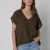 Velvet By Graham & Spencer ELSA COTTON GAUZE TOP Womens 1 Velvet By Graham & Spencer ELSA COTTON GAUZE TOP Womens