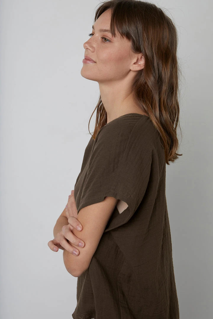 Velvet By Graham & Spencer ELSA COTTON GAUZE TOP Womens 5 Velvet By Graham & Spencer ELSA COTTON GAUZE TOP Womens