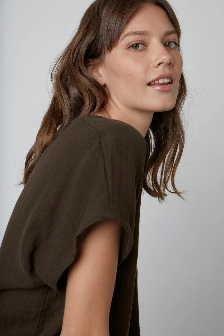 Velvet By Graham & Spencer ELSA COTTON GAUZE TOP Womens 4 Velvet By Graham & Spencer ELSA COTTON GAUZE TOP Womens