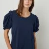 Velvet By Graham & Spencer Womens KIERA PUFF SLEEVE TEE 1 Velvet By Graham & Spencer Womens KIERA PUFF SLEEVE TEE