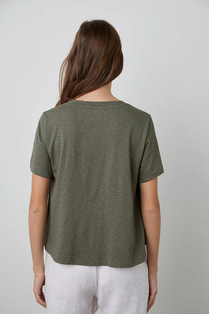 Velvet By Graham & Spencer LULA COTTON SLUB SWING TEE Womens 35 Velvet By Graham & Spencer LULA COTTON SLUB SWING TEE Womens