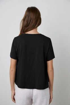 Velvet By Graham & Spencer LULA COTTON SLUB SWING TEE Womens 64 Velvet By Graham & Spencer LULA COTTON SLUB SWING TEE Womens