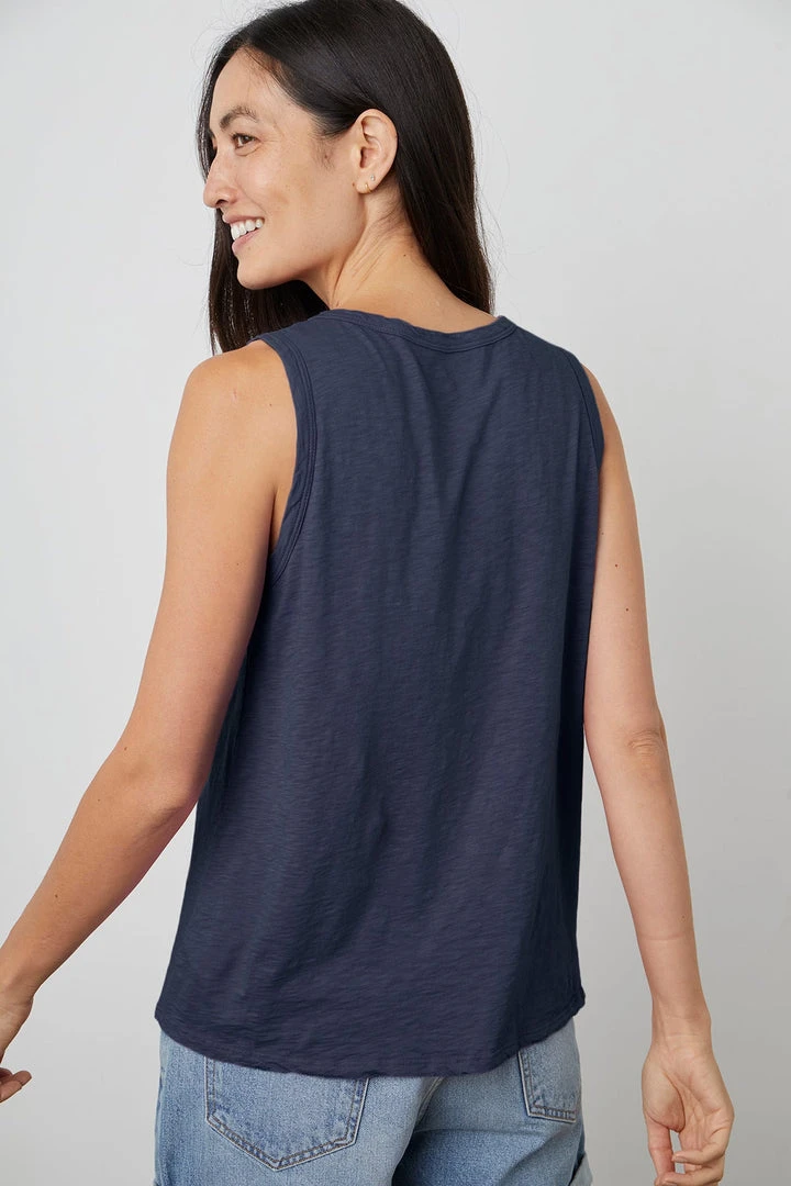 Velvet By Graham & Spencer Womens TAURUS COTTON SLUB TANK 28 Velvet By Graham & Spencer Womens TAURUS COTTON SLUB TANK