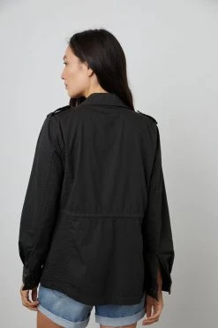 Velvet By Graham & Spencer RUBY LIGHT-WEIGHT ARMY JACKET Womens 65 Velvet By Graham & Spencer RUBY LIGHT-WEIGHT ARMY JACKET Womens