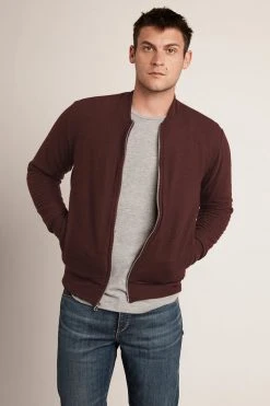 Velvet By Graham & Spencer Mens CABE COZY JERSEY BOMBER JACKET 22 Velvet By Graham & Spencer Mens CABE COZY JERSEY BOMBER JACKET