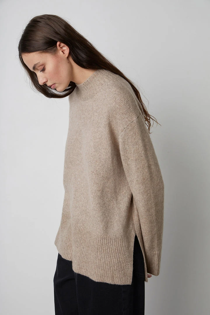 Velvet By Graham & Spencer Womens DANNY MOCK NECK SWEATER 7 Velvet By Graham & Spencer Womens DANNY MOCK NECK SWEATER