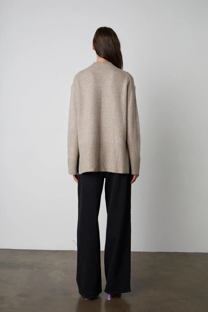 Velvet By Graham & Spencer Womens DANNY MOCK NECK SWEATER 6 Velvet By Graham & Spencer Womens DANNY MOCK NECK SWEATER