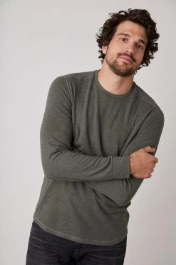 Velvet By Graham & Spencer BRONSON COZY JERSEY KNIT SHIRT