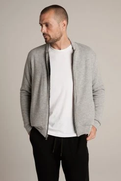 Velvet by Graham & Spencer Sales 20 Velvet By Graham & Spencer CABE COZY JERSEY BOMBER JACKET Mens