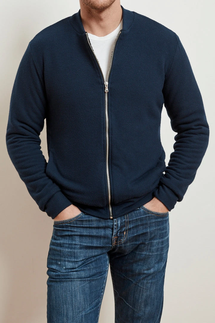 Velvet By Graham & Spencer Mens CABE COZY JERSEY BOMBER JACKET 7 Velvet By Graham & Spencer Mens CABE COZY JERSEY BOMBER JACKET