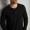 Velvet By Graham & Spencer FAUST MARLED COZY JERSEY HENLEY Mens 1 Velvet By Graham & Spencer FAUST MARLED COZY JERSEY HENLEY Mens