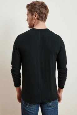 Velvet By Graham & Spencer FAUST MARLED COZY JERSEY HENLEY Mens