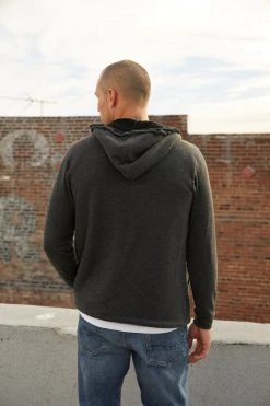 Velvet By Graham & Spencer Mens SALVADORE SHERPA LINED HOODIE