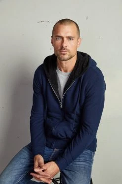 Velvet By Graham & Spencer Mens SALVADORE SHERPA LINED HOODIE