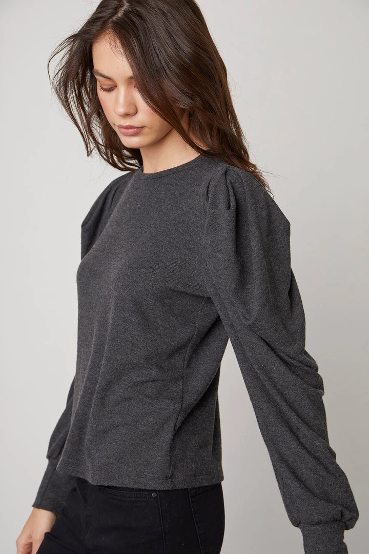 Velvet By Graham & Spencer Womens BIANCA PUFF SLEEVE TOP 10 Velvet By Graham & Spencer Womens BIANCA PUFF SLEEVE TOP