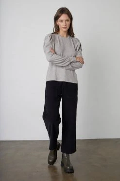 Velvet By Graham & Spencer VERA CORDUROY WIDE LEG PANT Womens