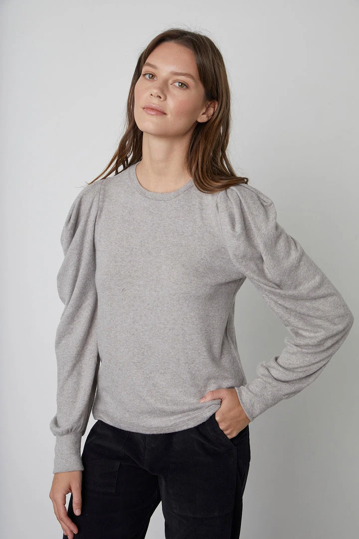 Velvet By Graham & Spencer Womens BIANCA PUFF SLEEVE TOP 3 Velvet By Graham & Spencer Womens BIANCA PUFF SLEEVE TOP