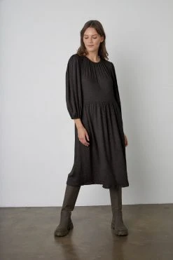 Velvet By Graham & Spencer SCARLET PUFF SLEEVE DRESS 16 Velvet By Graham & Spencer SCARLET PUFF SLEEVE DRESS