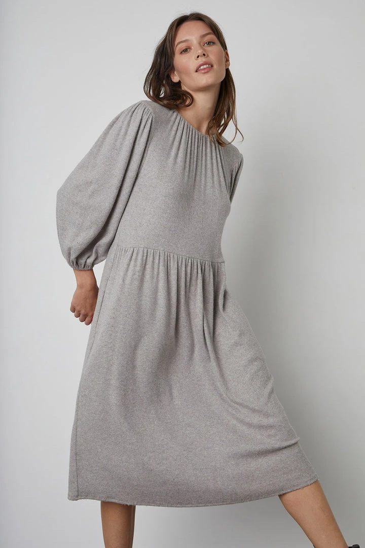 Velvet By Graham & Spencer SCARLET PUFF SLEEVE DRESS 5 Velvet By Graham & Spencer SCARLET PUFF SLEEVE DRESS