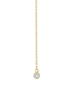 Sloan Studio CZ BEZEL LARIAT NECKLACE BY SLOAN Womens