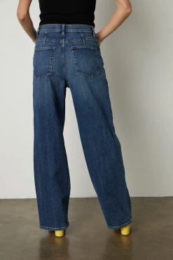 Velvet By Graham & Spencer Womens HARLOW HIGH RISE WIDE LEG DENIM