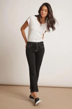 Velvet By Graham & Spencer Womens KAIA MID RISE CONTRAST STITCHING CROP JEAN 11 Velvet By Graham & Spencer Womens KAIA MID RISE CONTRAST STITCHING CROP JEAN