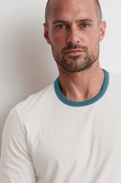 Velvet By Graham & Spencer ELIJAH REVERSIBLE DOUBLE LAYER TEE Mens 13 Velvet By Graham & Spencer ELIJAH REVERSIBLE DOUBLE LAYER TEE Mens