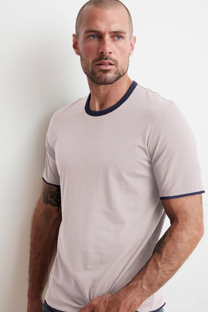 Velvet By Graham & Spencer ELIJAH REVERSIBLE DOUBLE LAYER TEE Mens 4 Velvet By Graham & Spencer ELIJAH REVERSIBLE DOUBLE LAYER TEE Mens