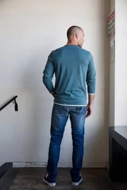 Velvet By Graham & Spencer STEPHEN REVERSIBLE COTTON LONG SLEEVE TEE 14 Velvet By Graham & Spencer STEPHEN REVERSIBLE COTTON LONG SLEEVE TEE