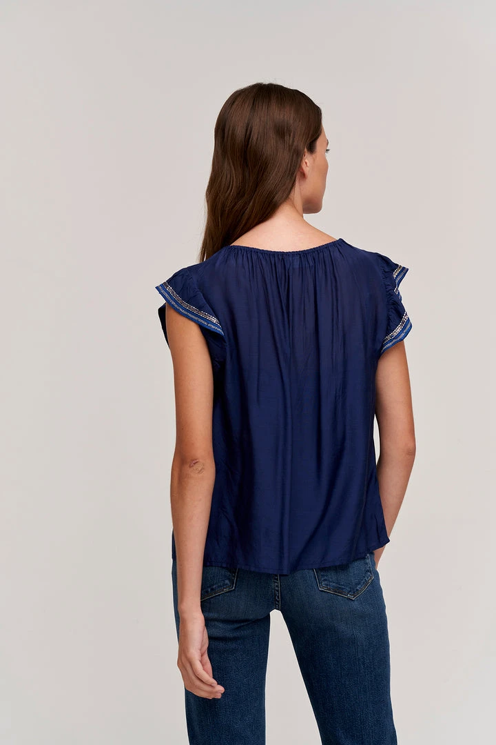 Velvet By Graham & Spencer MILAN CAP SLEEVE BLOUSE 5 Velvet By Graham & Spencer MILAN CAP SLEEVE BLOUSE