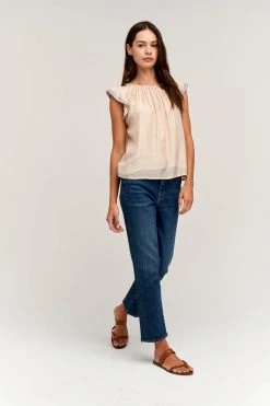 Velvet By Graham & Spencer MILAN CAP SLEEVE BLOUSE 15 Velvet By Graham & Spencer MILAN CAP SLEEVE BLOUSE