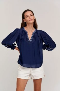 Velvet By Graham & Spencer SANDRA BOHO BLOUSE Womens 19 Velvet By Graham & Spencer SANDRA BOHO BLOUSE Womens