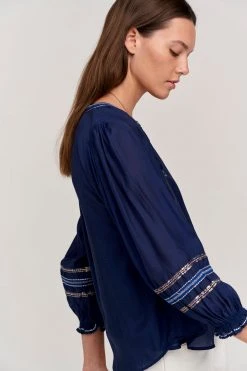 Velvet By Graham & Spencer SANDRA BOHO BLOUSE Womens 21 Velvet By Graham & Spencer SANDRA BOHO BLOUSE Womens