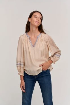 Velvet By Graham & Spencer SANDRA BOHO BLOUSE Womens