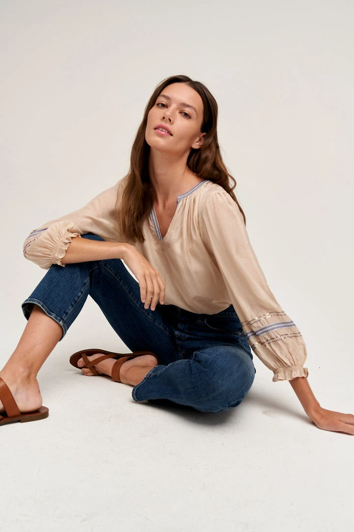 Velvet By Graham & Spencer SANDRA BOHO BLOUSE Womens 3 Velvet By Graham & Spencer SANDRA BOHO BLOUSE Womens