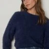 Velvet By Graham & Spencer Womens RAY CREW NECK SWEATER